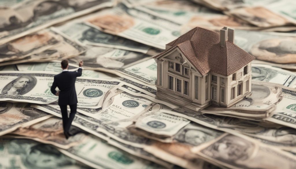 Agente immobiliare studia  diverse forme  di finanziamento