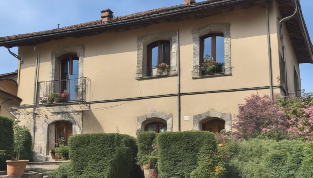 visione sterna di una casa a Bergamo